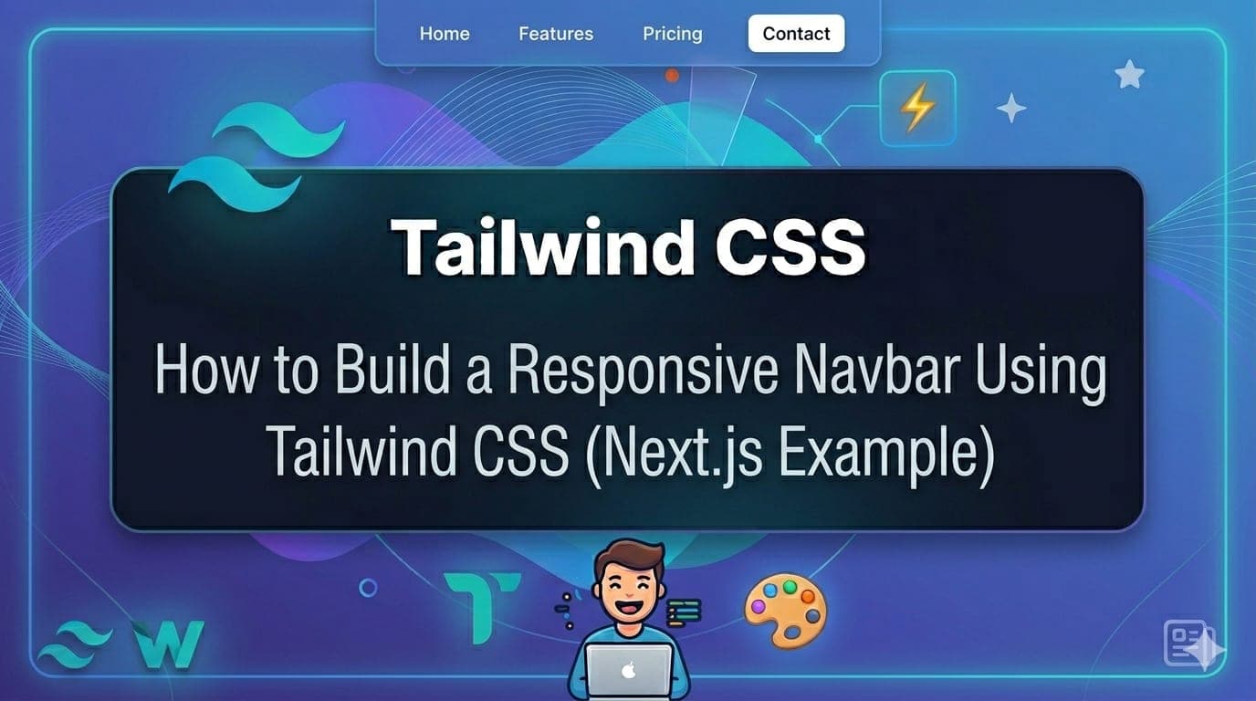 How to Build a Responsive Navbar Using Tailwind CSS (Next.js Example)