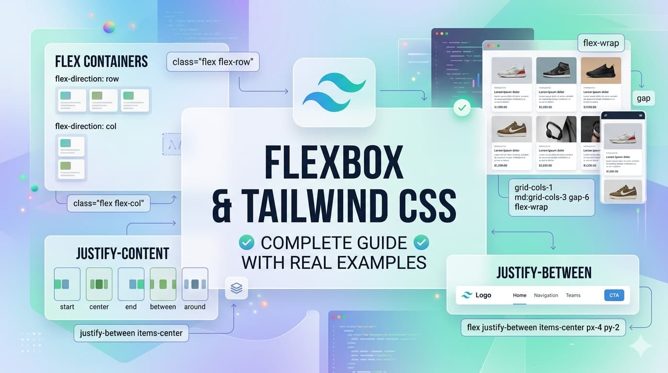 Part 7: Flexbox Tailwind CSS Guide Real Examples