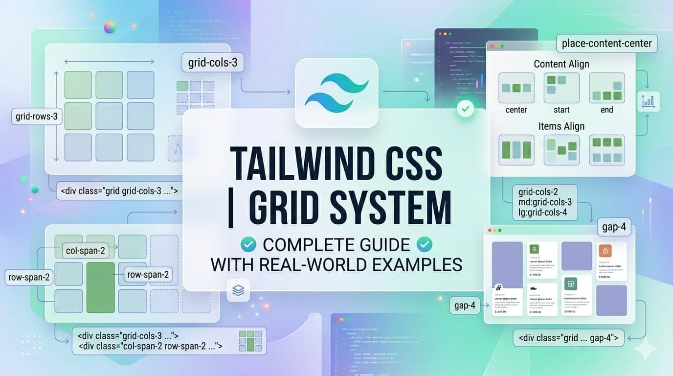 Tailwind CSS Grid System Explained with Real-World Examples