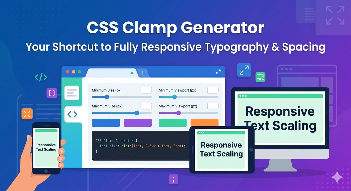 CSS Clamp Generator: Build Fully Responsive Typography & Spacing with Ease