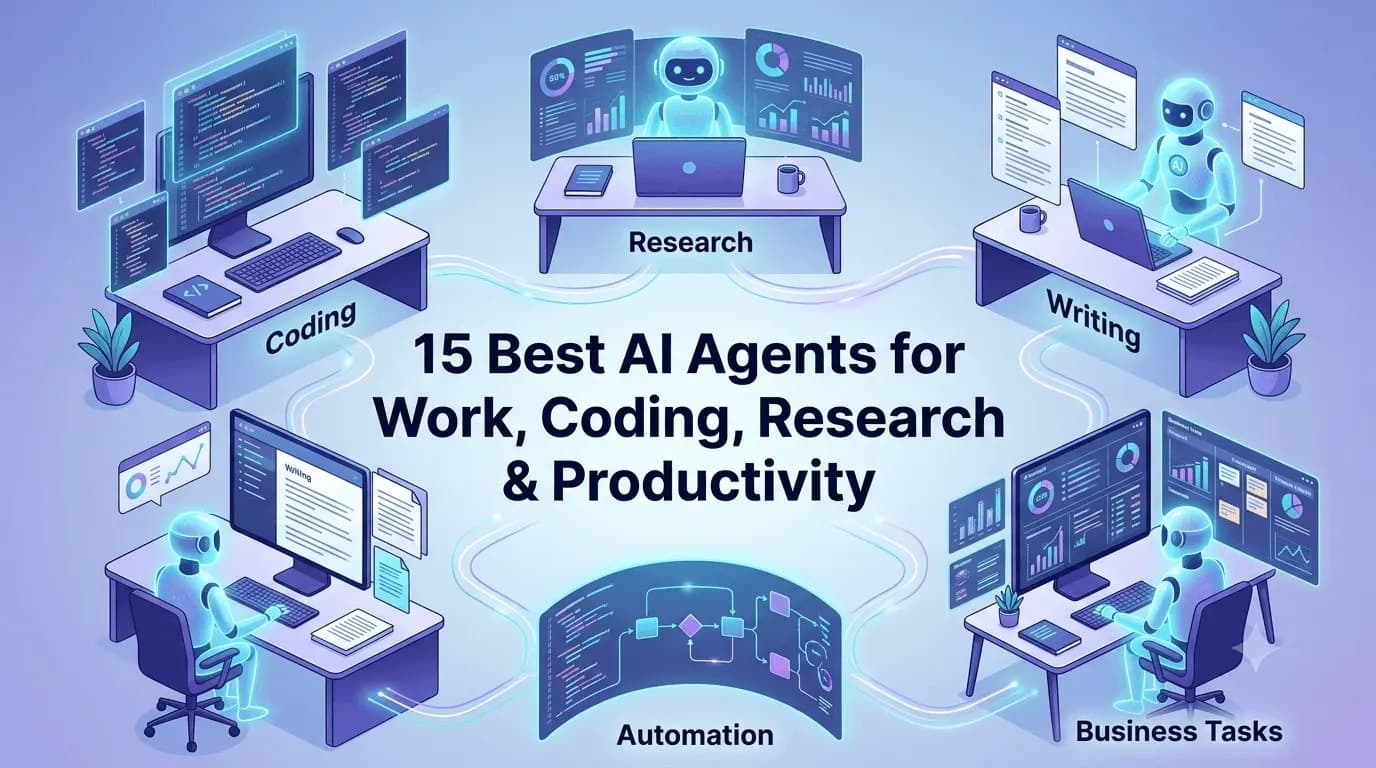 15 Best AI Agents for Work, Coding, Research & Productivity (Free & Paid)